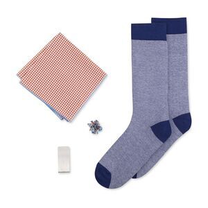 Four In Hand Mens Weaver Neck Tie Set, Multicoloured, NWT